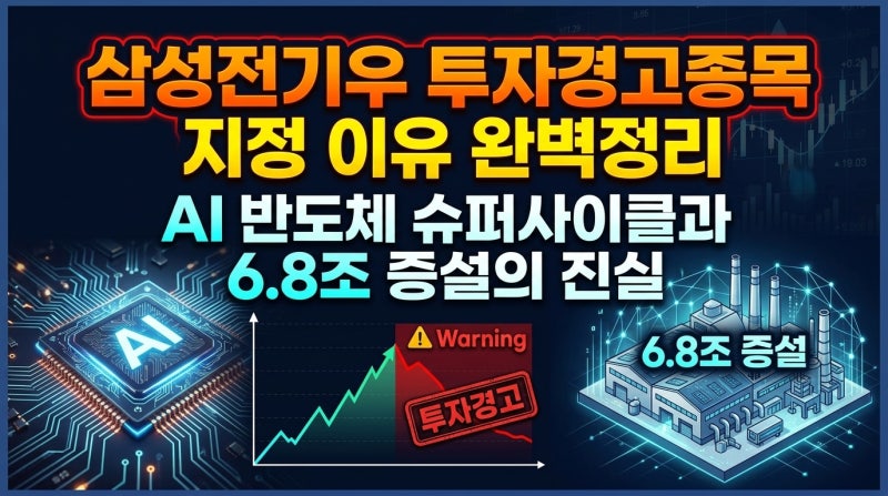 삼성전기 투자경고종목 지정 이유 완벽정리｜AI 반도체 슈퍼사이클과 6.8조 증설의 진실