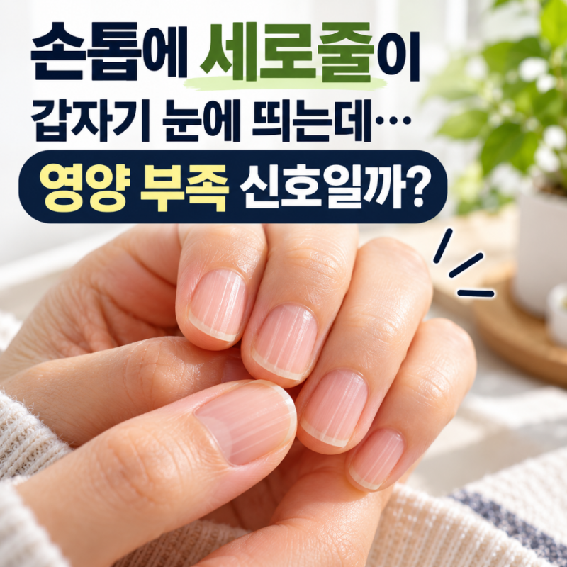 손톱에 세로줄이 갑자기 눈에 띄는데… 영양 부족 신호일까?