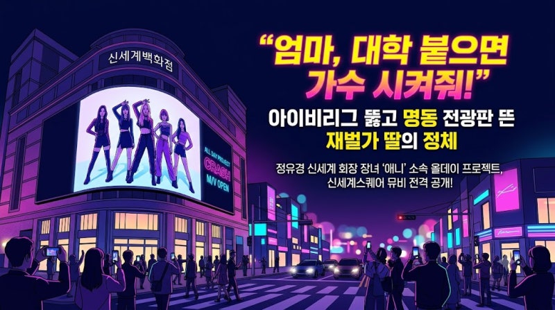 정유경 회장 장녀 '애니'의 올데이 프로젝트, 왜 하필 신세계스퀘어에서 신곡 뮤비를 최초 공....