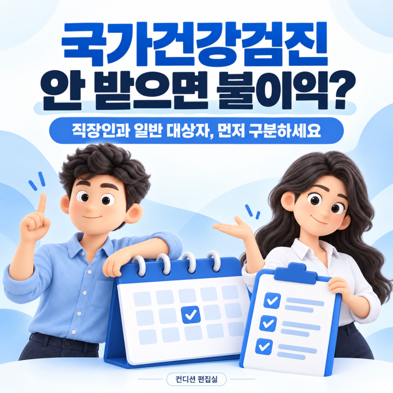 국가건강검진 안 받으면 불이익? 직장인 과태료와 미수검 대처 정리