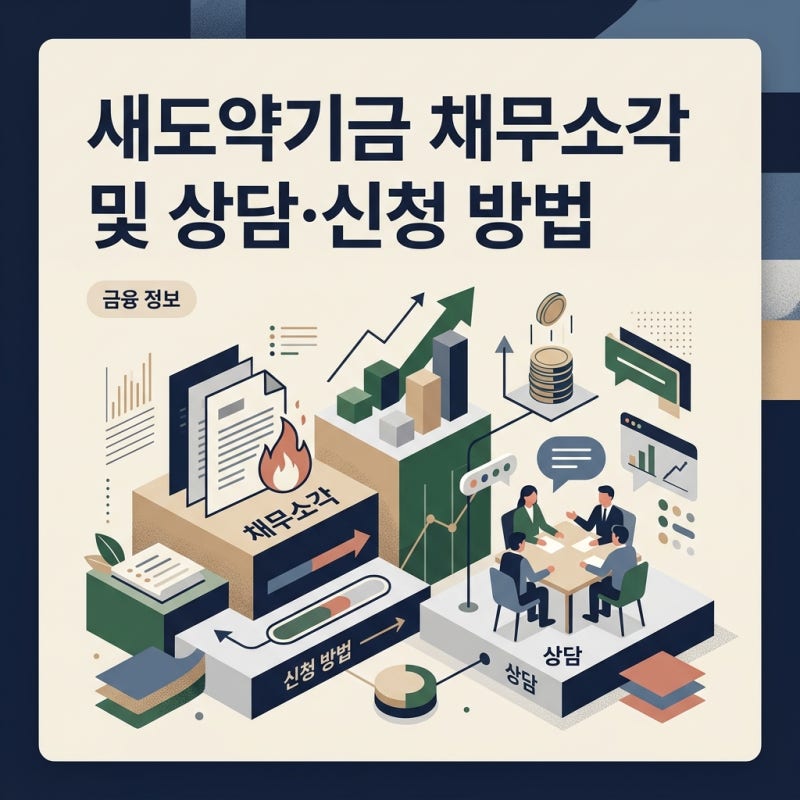 새도약기금 채무소각 후 취업·복지 지원, 어디서 상담받고 신청할까