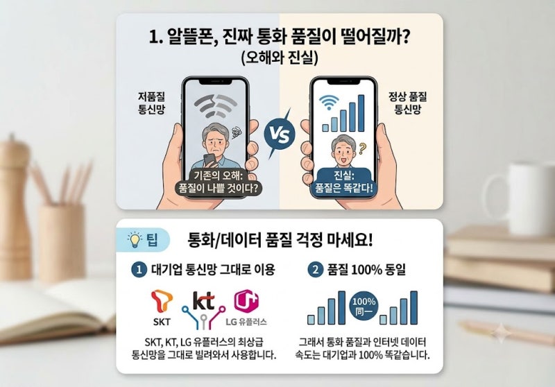 [통신비 절약] 4인 가족 핸드폰 요금 반값! 알뜰폰 요금제 비교 및 번호이동 셀프 개통 방법