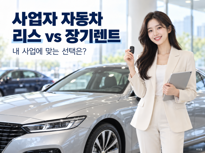 사업자 자동차 리스 vs 장기렌트, 비용 처리와 보험까지 비교하면 어느 쪽이 유리할까?