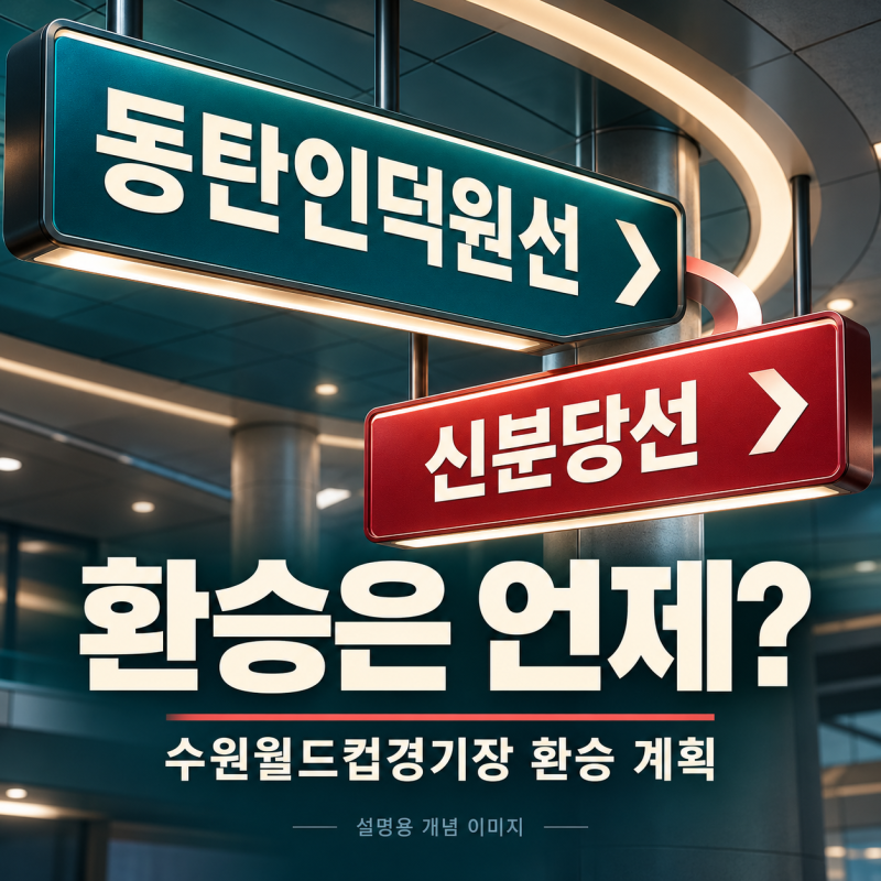 동탄인덕원선 노선·개통 시기｜수원월드컵경기장서 신분당선 언제 갈아탈까?