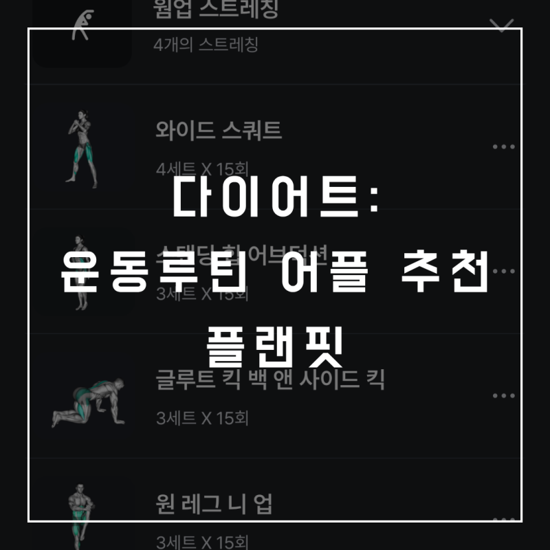 [다이어트:어플 추천] 개인 맞춤형 운동 루틴 추천해주는 무료 다이어트 어플 '플랜핏(PLANFIT)....