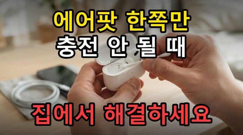 에어팟 프로 한쪽 충전 오류 진단부터 해결까지, 증상별 조치 순서