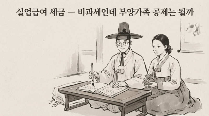 실업급여 세금 — 비과세인데 부양가족 공제는 될까