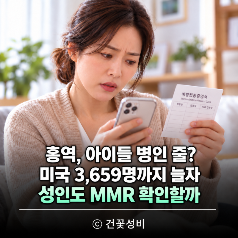 "아이들 병 아니었어?" 미국 홍역 3,659명, 성인도 MMR 예방접종 다시 확인해야 할까?