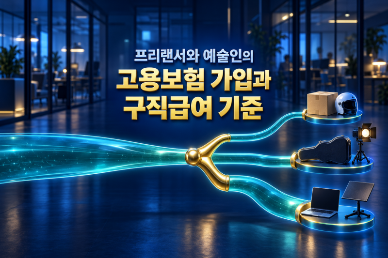 프리랜서와 예술인의 고용보험 가입과 구직급여 기준