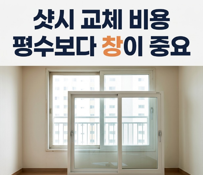 샷시 교체 비용 “평수보다 이것부터...” 창호 견적 제대로 비교하는 법