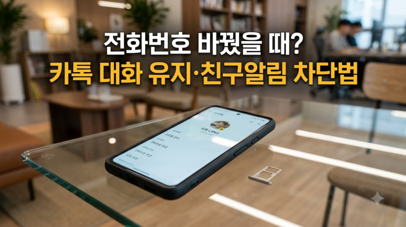 "전화번호 바꿨는데 카톡 친구들한테 다 뜰까?" 번호 변경 시 카카오톡 대화 내용 100% 유지하....