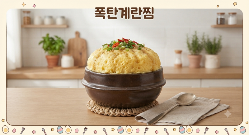 폭탄계란찜 만들기 뚝배기 실패없는 황금레시피 4단계