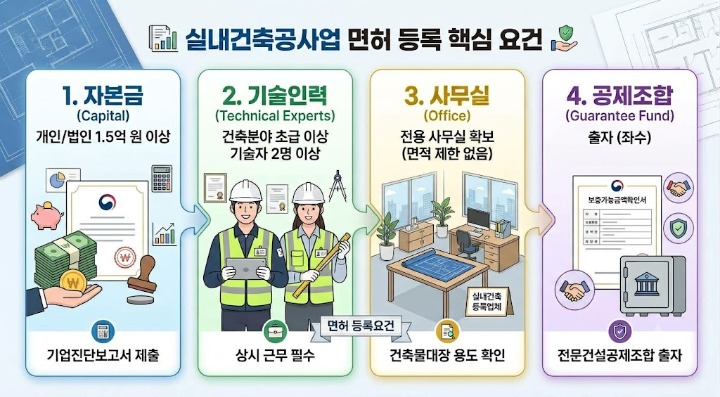 실내건축공사업 면허를 준비하면서 가장 많이 놓치는 부분