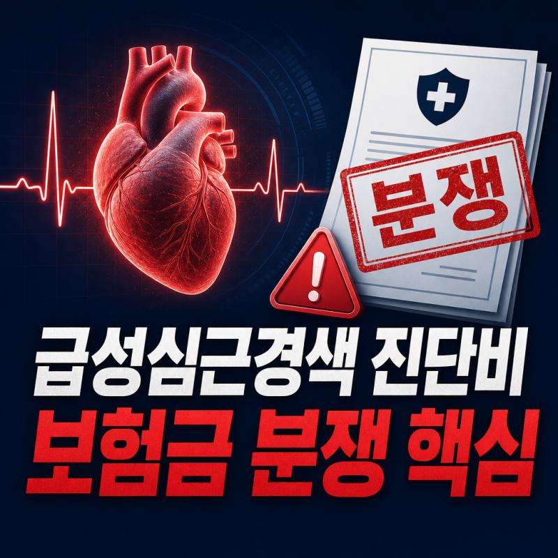 급성심근경색 진단비 분쟁에서 자주 발생하는 4가지 쟁점