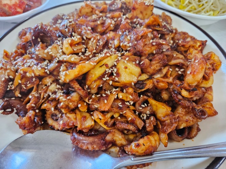  횡성 정화가든! 매운음식 땡기시나요? 쭈꾸미덮밥 점심메뉴 추천 (주차장 넓음)