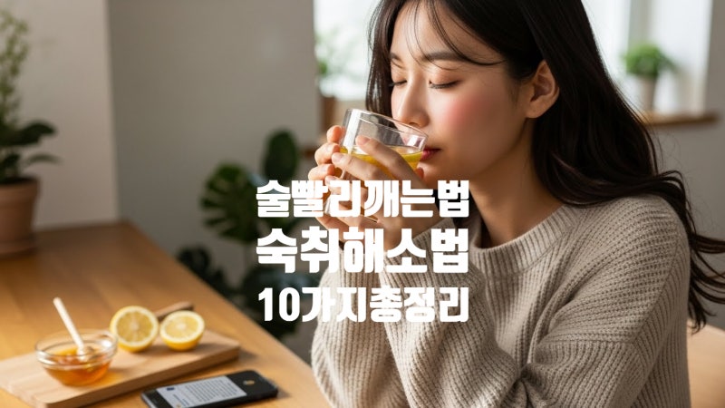 숙취해소법 과 술 빨리 깨는법 10가지 총정리