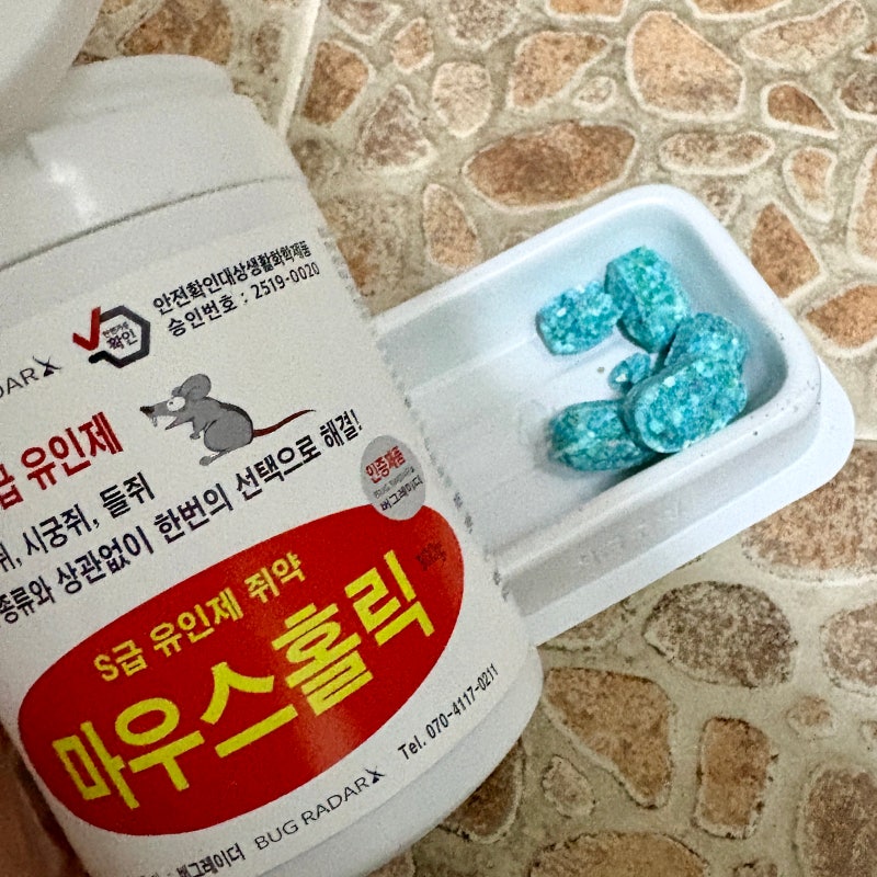 마우스홀릭 쥐잡는데 탁월한 쥐약 추천 제품 버그레이더 마우스홀릭