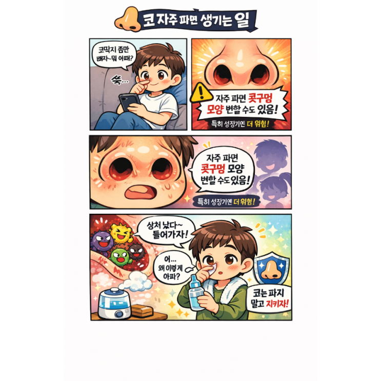   코 자주 파면 콧구멍 모양 변할 수도 있다?! “무심코 하는 습관이 얼굴 인상까지 바꾼다고요?” 