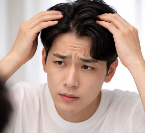  M자 탈모는 머리숱이 많은 사람에게도 찾아옵니다.