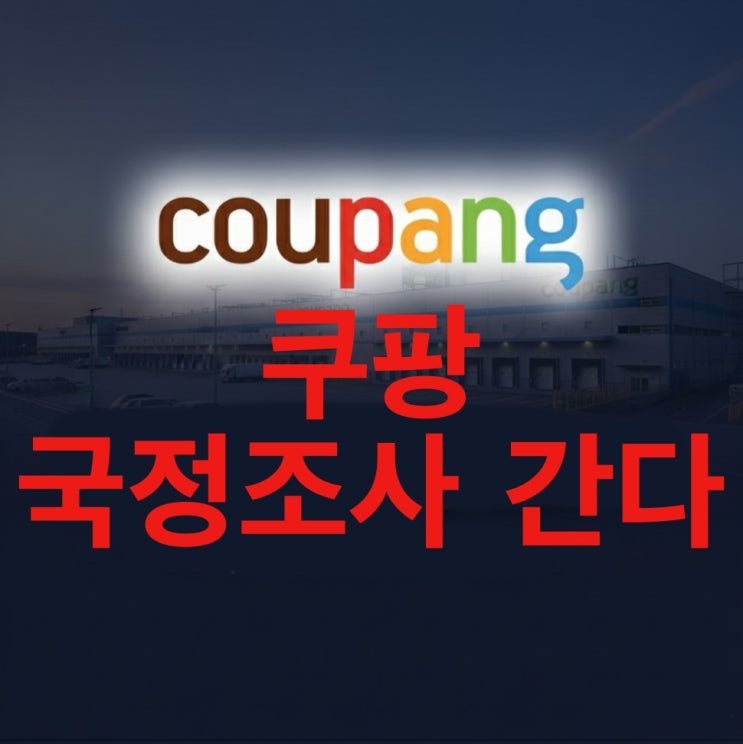  쿠팡, 국정조사 간다