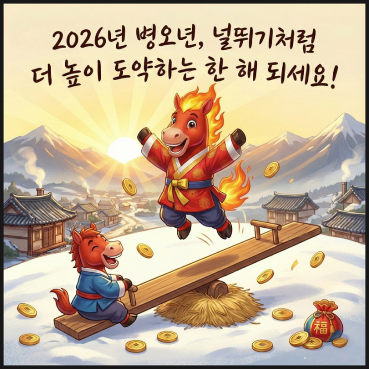  2026년 아들과 아빠의 새해 다짐