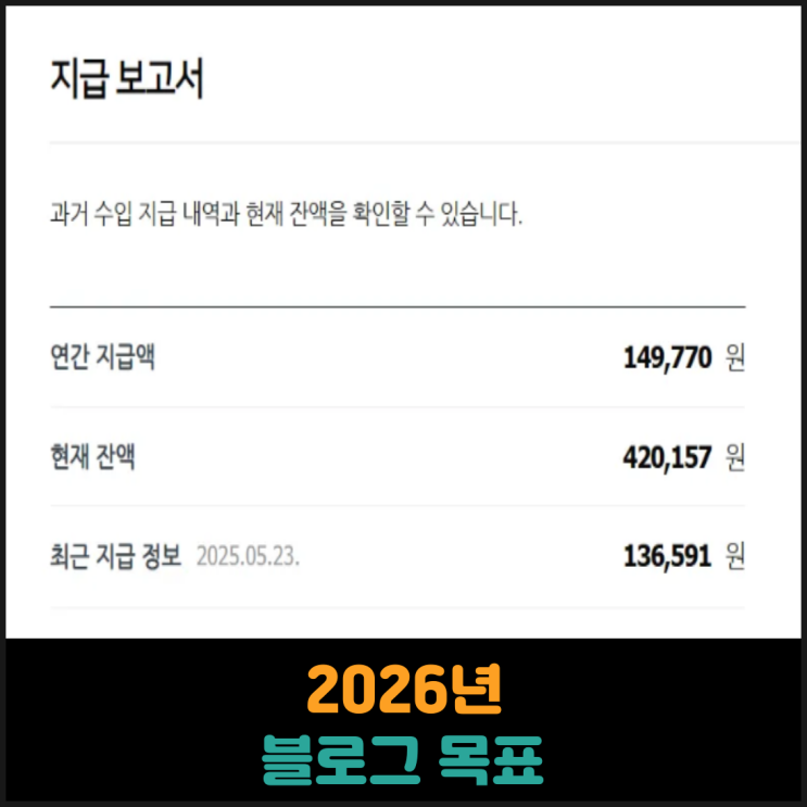  2026년 블로그 목표