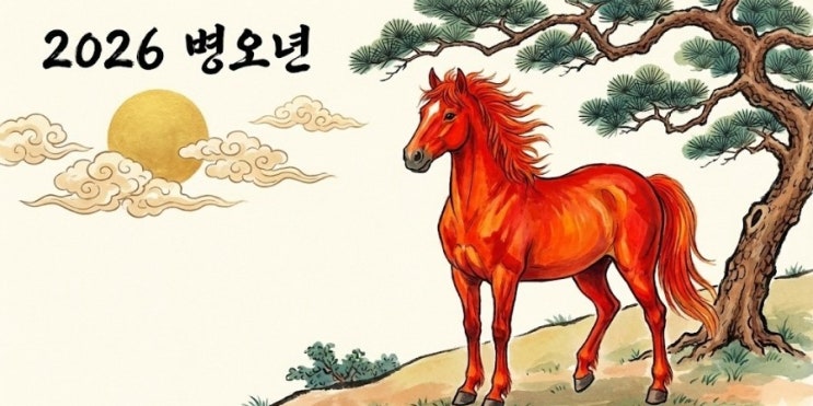  2026년 병오년 뜻 새해 인사말 붉은 말의 해 열정과 도약의 한 해 되세요!