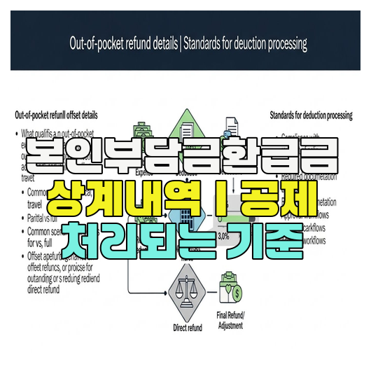  본인부담금환급금 상계내역｜공제 처리되는 기준