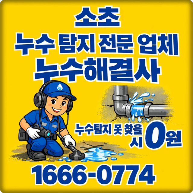 원주시 소초면 누수 탐지 전문 업체 아파트 및 주택 누수 공사