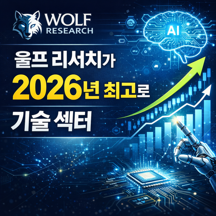  울프 리서치가 2026년 최고로 꼽은 기술 섹터 전망