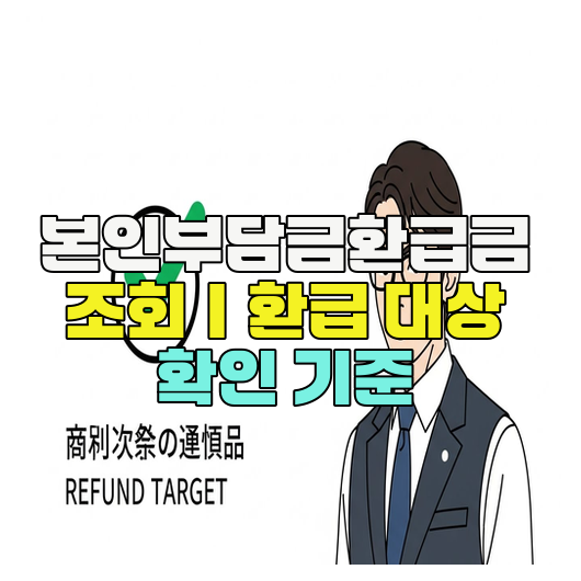  본인부담금환급금 조회｜환급 대상 확인 기준
