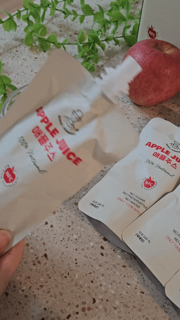  [서울파머스 국내산 물 한방울 섞지 않은 100% NFC 착즙 사과주스] 건강하고 맛있게 즐기기