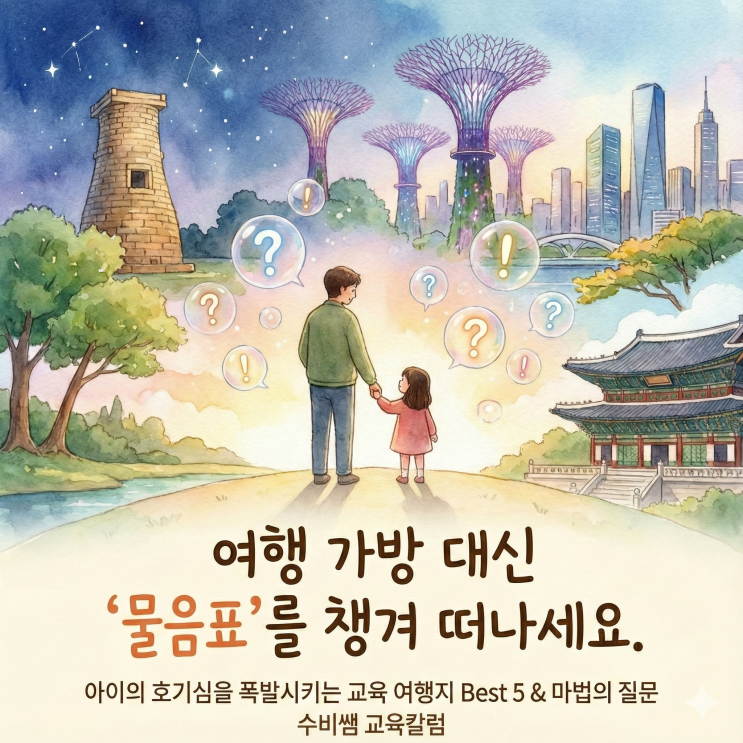  [교육 여행] "엄마, 여긴 왜 이래?" 아이의 호기심이 폭발하는 여행지 Best 5 & 마법의 질문법