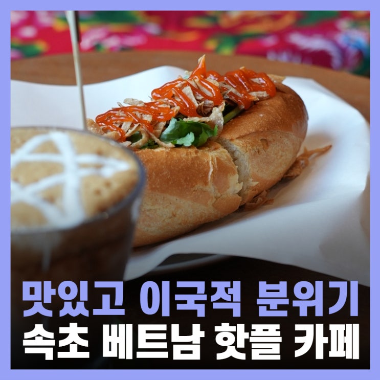  속초 브런치 맛집 샌드위치 콩카페 디저트 간식 선물