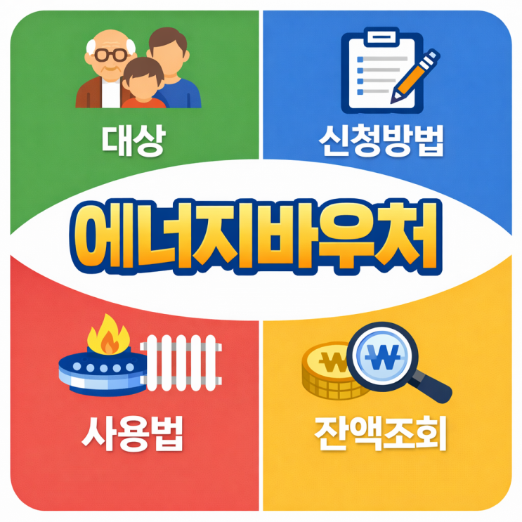  에너지바우처 신청방법 대상 사용법 잔액조회까지 한 번에 정리