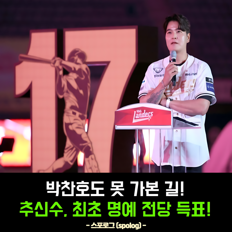 추신수 명예의 전당 첫 득표! 박찬호도 못 가본 길을 열다?