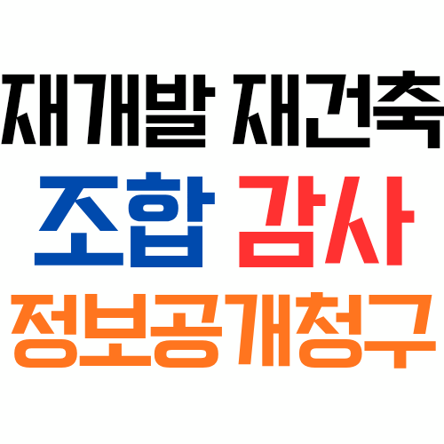 재개발 재건축 조합의 감사도 도시정비법에서 정한 정보공개청구권자에 해당할까?