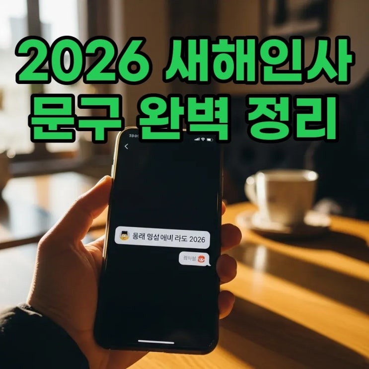  2026년 새해인사 문구 추천, 교수님 덕담과 센스 있는 이모티콘 모음