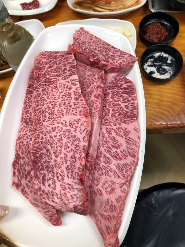  인천 한우 맛집 선학동 홍성한우 오겹살 정육식당