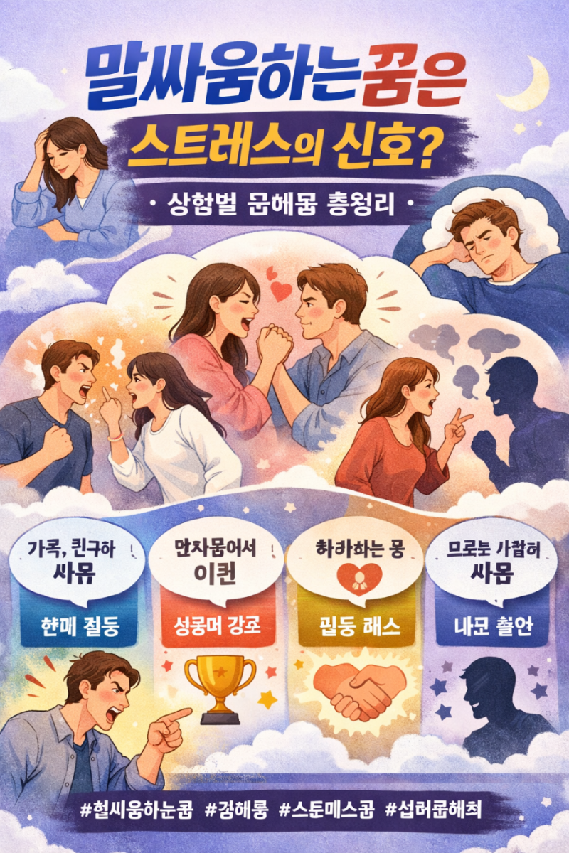 말싸움하는꿈은 스트레스의 신호? 상황별 꿈해몽 총정리