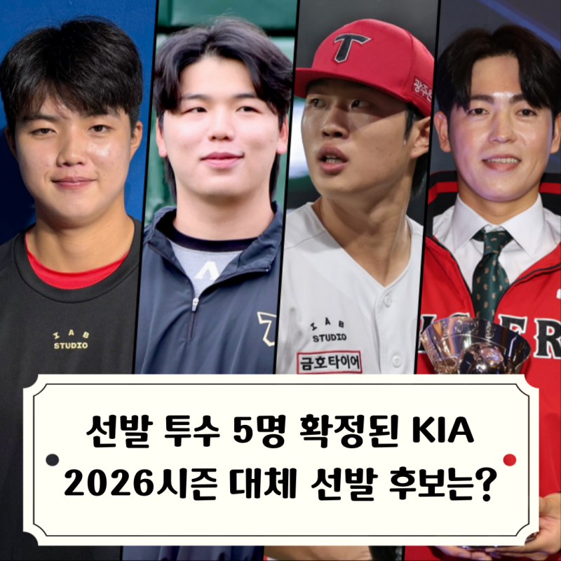 기아타이거즈 2026시즌 선발투수 예비 후보 / 전천후 황동하, 아기호랑이 김태형 이도현, 2차 ....