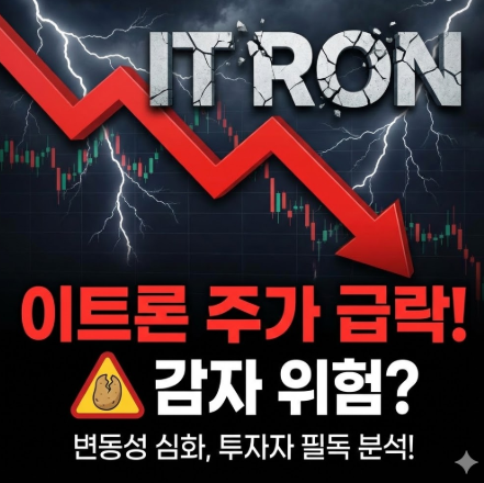  이트론 주가 급락! 주가감자 위험 있을까? (변동성 분석)