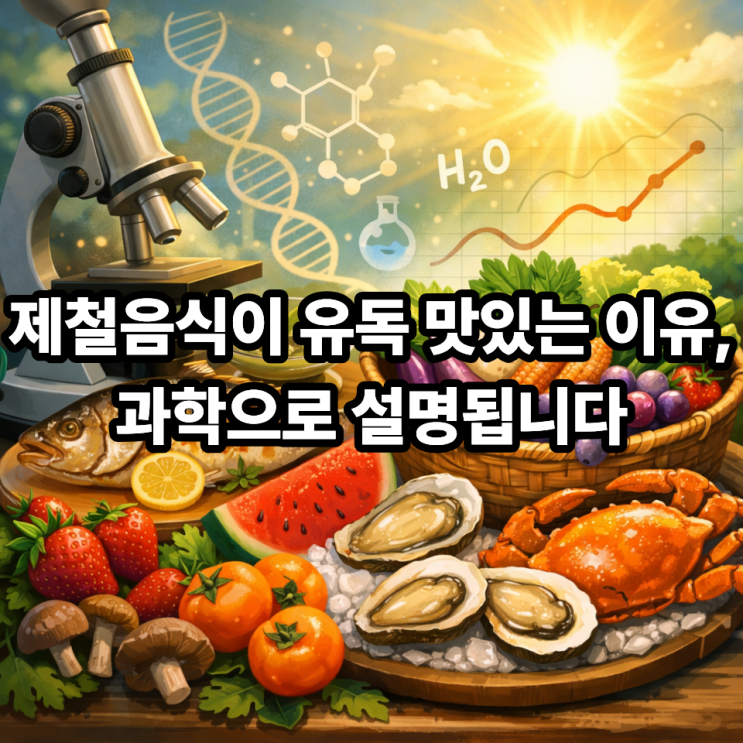  ️ 제철음식이 맛있는 과학적 이유｜같은 재료인데 왜 이렇게 다를까?