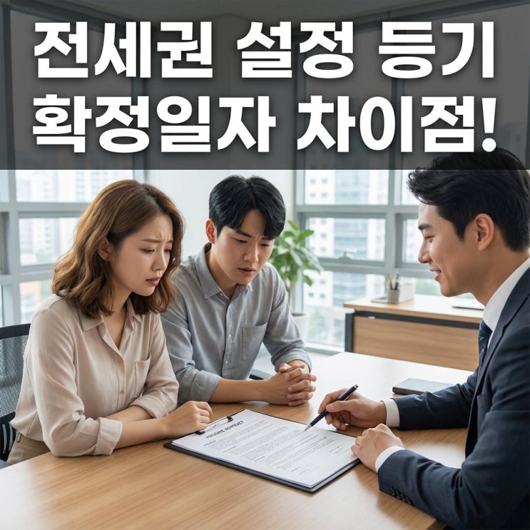  전세권 설정 등기 확정일자 차이점! 소송 없이 즉시 경매 신청하는 법 (비용/동의)