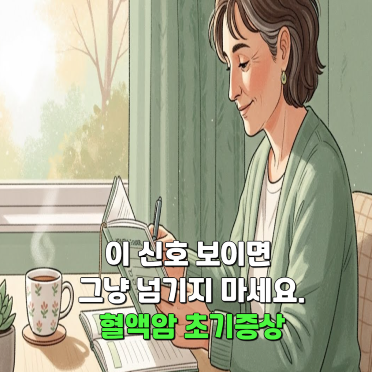  이 신호 보이면 그냥 넘기지 마세요, 혈액암 초기증상
