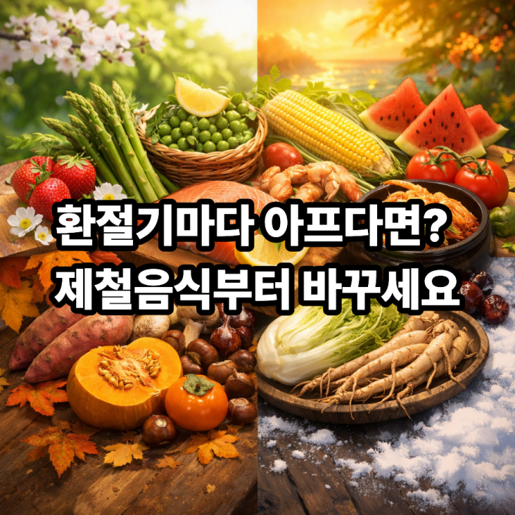   계절이 바뀔 때 제철음식이 중요한 이유｜몸이 먼저 느끼는 식탁 변화