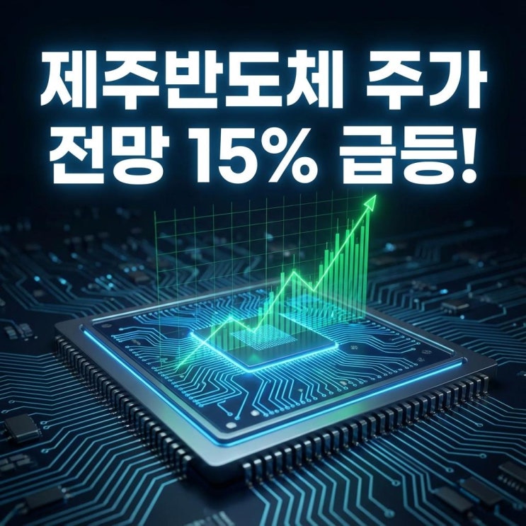  제주반도체 주가 전망 15% 급등! 온디바이스 AI 최대 수혜주 등극 (LPDDR 호재)