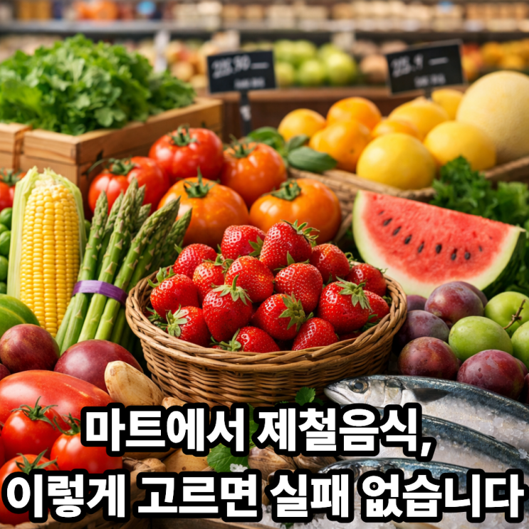   마트에서 제철음식 쉽게 구별하는 법｜장볼 때 꼭 확인하세요