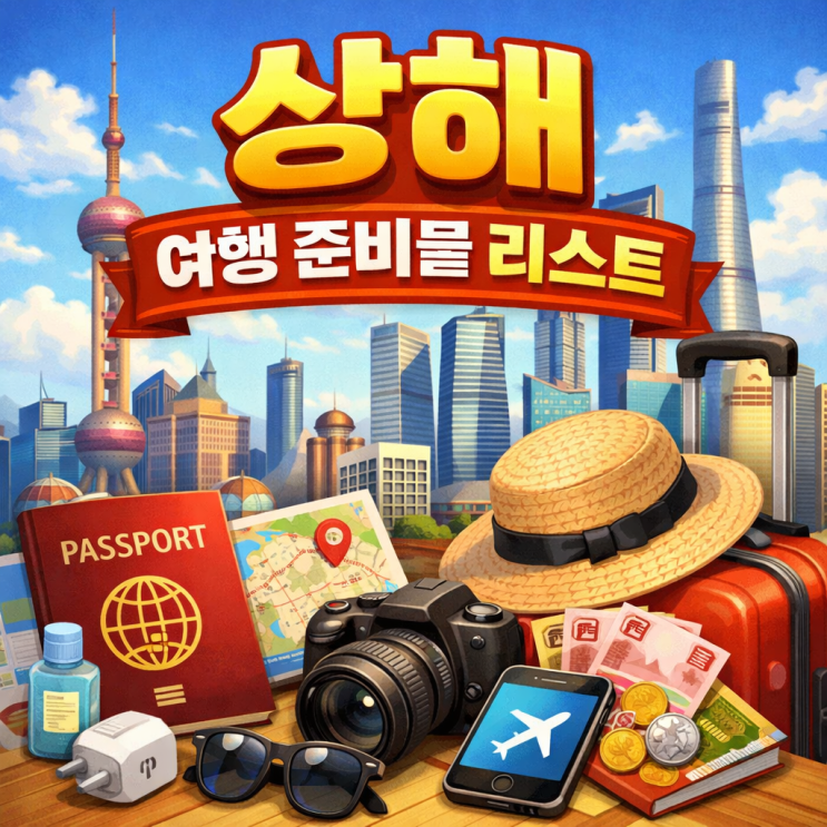  상해 여행 준비물 리스트 없으면 곤란해!