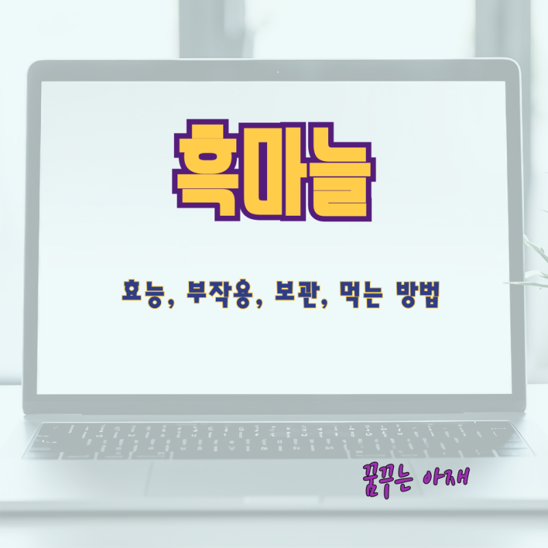 흑마늘 효능, 부작용, 보관, 먹는 방법